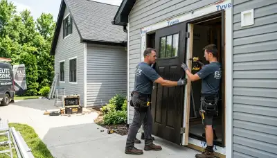 Professional door installation by vinyl siding experts in Orlando, FL exterior home upgrade