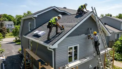 Vinyl siding installation on Orlando FL home by Next Level Exteriors professional siding contractors