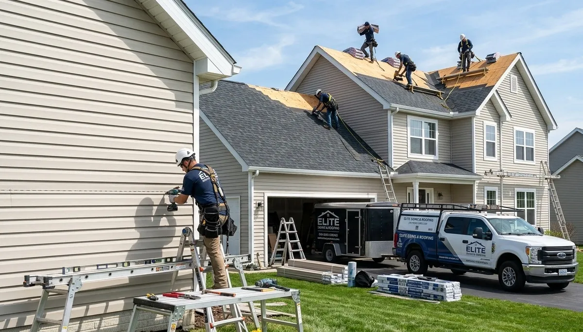 Vinyl siding and roof replacement in Orlando FL by Next Level Exteriors experts