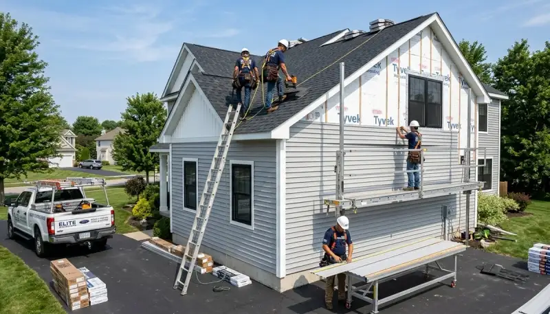 Professional vinyl siding installation on home exterior in Orlando, FL by Next Level Exteriors
