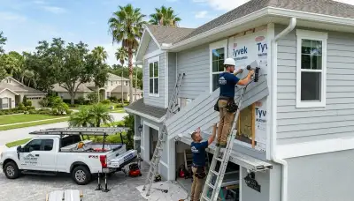 Professional vinyl siding installation on home exterior in Orlando, FL