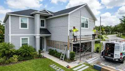 Professional vinyl siding installation on home exterior in Orlando FL by local siding experts