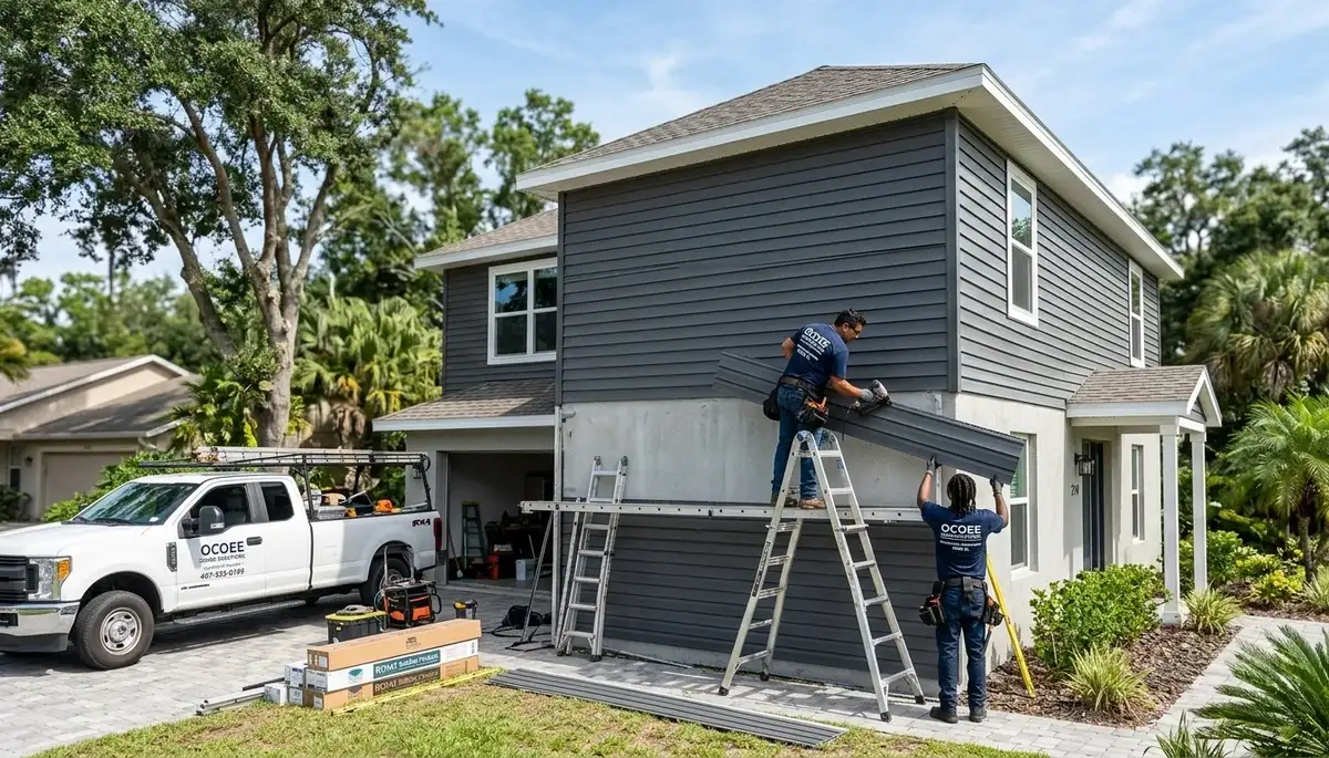 Professional vinyl siding installation by siding experts in Orlando, FL homes