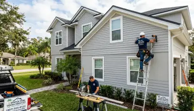 Vinyl siding installation on Orlando FL home exterior by local sidingorlandofl.com experts