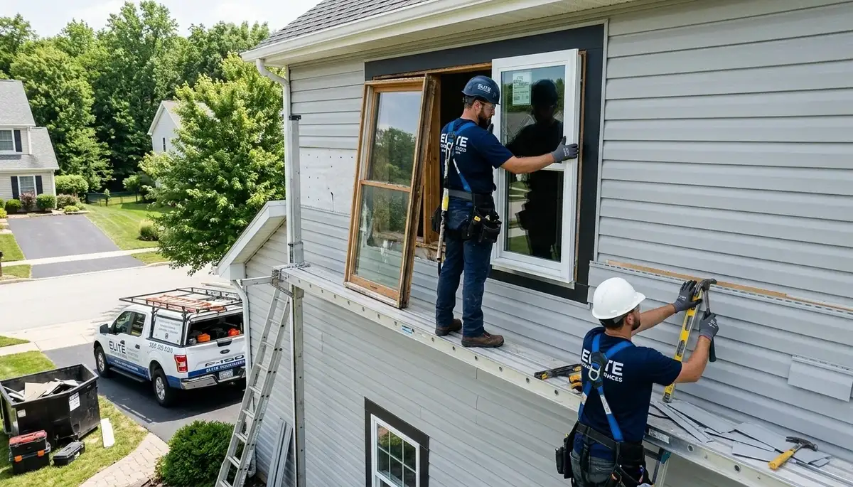 Vinyl siding and energy-efficient window installation by Next Level Exteriors in Orlando, FL